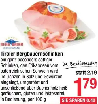 Maximarkt Bergbauernschinken Angebot