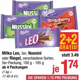 Maximarkt Milka Leo, Nussini oder Riegel Angebot