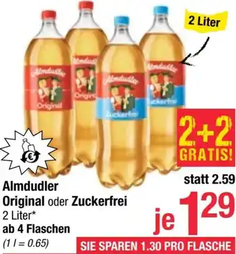 Maximarkt Almdudler Original oder Zuckerfrei Angebot