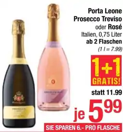 Maximarkt Porta Leone Prosecco Treviso oder Rosé Angebot