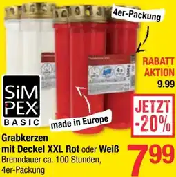 Maximarkt Grabkerzen mit Deckel Angebot