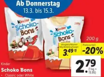 Lidl Schoko Bons Angebot