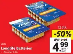 Lidl Longlife Batterien Angebot