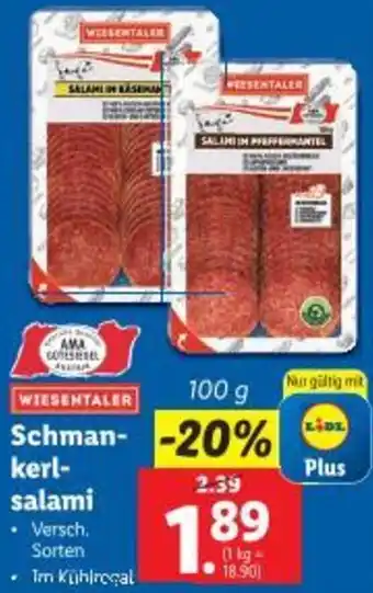 Lidl Schman- kerl- salami Angebot