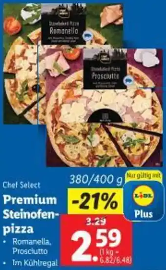 Lidl Premium Steinofen- pizza Angebot