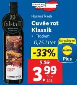 Lidl Cuvée rot Klassik Angebot