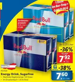 Lidl Energy Drink, Sugarfree Angebot