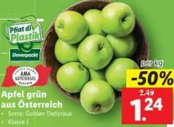 Lidl Apfel grün Angebot