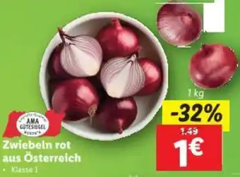 Lidl Zwiebeln rot Angebot