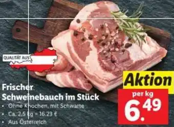 Lidl Frischer Schweinebauch Angebot