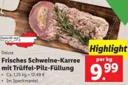 Lidl Frisches Schweine-Karree mit Trüffel-Pilz-Füllung Angebot