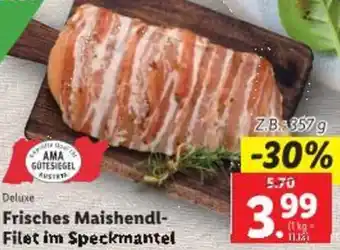 Lidl Frisches Maishendl- Filet im Speckmantel Angebot