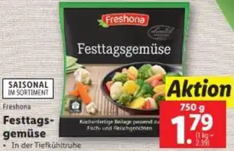 Lidl Festtags- gemüse Angebot