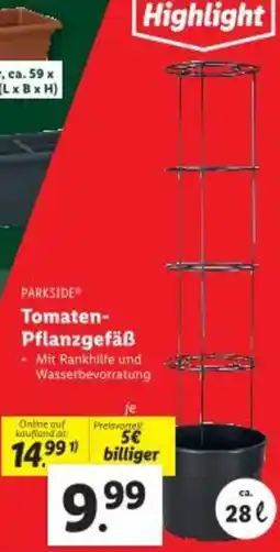 Lidl Tomaten- Pflanzgefäß Angebot