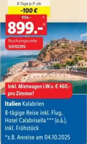 Lidl Italien Kalabrien Angebot