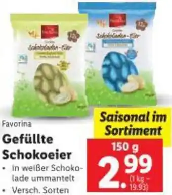 Lidl Gefüllte Schokoeier Angebot