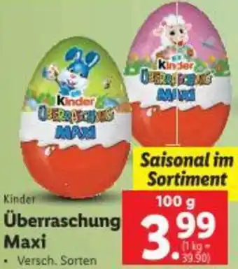 Lidl Überraschung Maxi Angebot