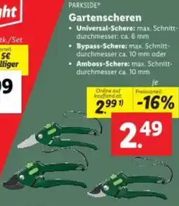 Lidl Gartenscheren Angebot