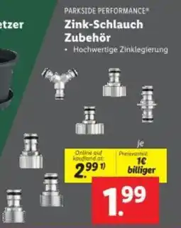 Lidl Zink-Schlauch Zubehör Angebot