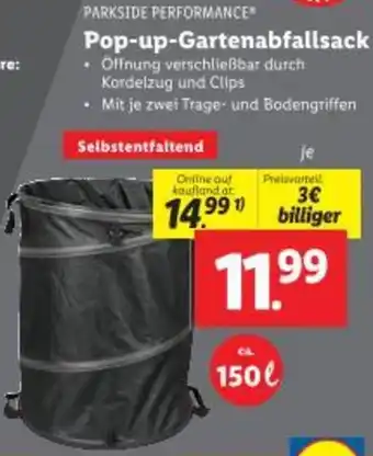 Lidl Pop-up-Gartenabfallsack Angebot