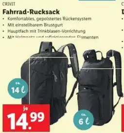 Lidl Fahrrad-Rucksack Angebot