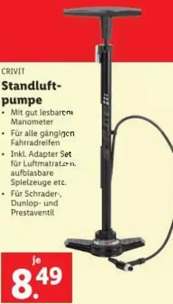 Lidl Standluft- pumpe Angebot