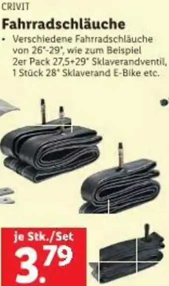 Lidl Fahrradschläuche Angebot