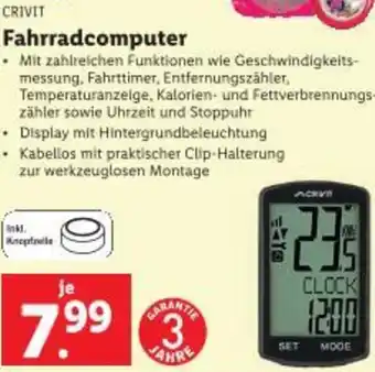 Lidl Fahrradcomputer Angebot