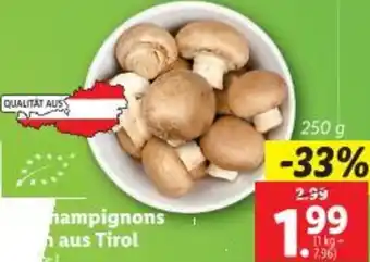 Lidl Champignons Angebot