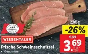 Lidl Frische Schweinsschnitzel Angebot