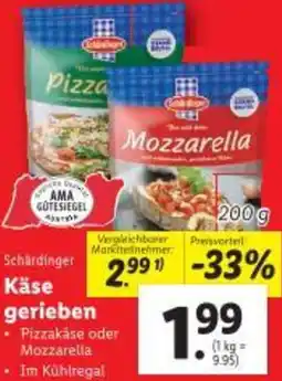 Lidl Käse gerieben Angebot