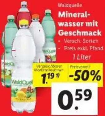 Lidl Mineral- wasser mit Geschmack Angebot