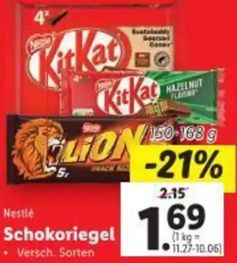 Lidl Schokoriegel Angebot