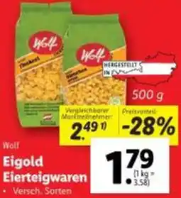 Lidl Eigold Eierteigwaren Angebot