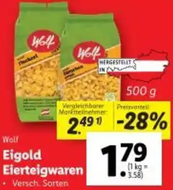 Lidl Eigold Eierteigwaren Angebot