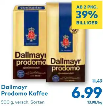 T&G Prodomo Kaffee Angebot