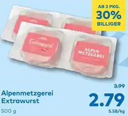 T&G Alpenmetzgerei Extrawurst Angebot