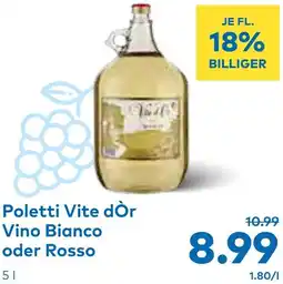 T&G Poletti Vite dÒr Vino Bianco oder Rosso Angebot