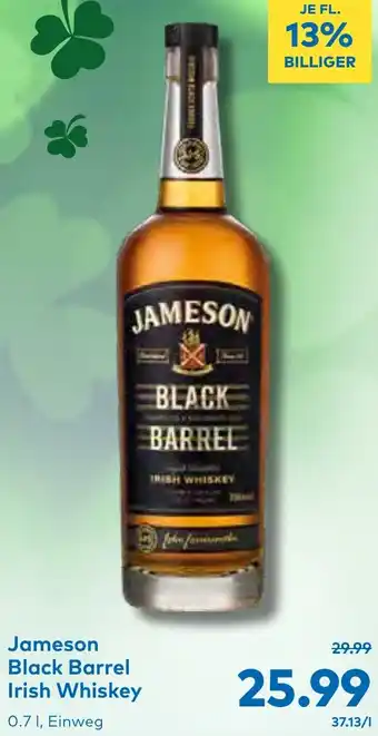 T&G Black Barrel Irish Whiskey Angebot