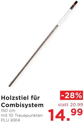 Unimarkt Holzstiel für Combisystem Angebot