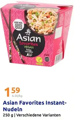 Action Asian Favorites Instant- Nudeln Angebot