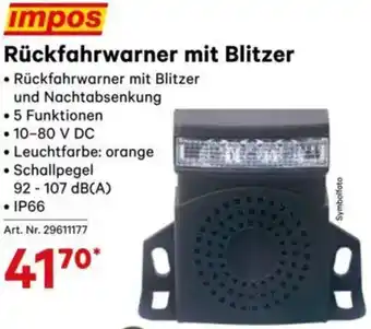 Lagerhaus Rückfahrwarner mit Blitzer Angebot