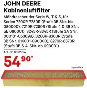 Lagerhaus Kabinenluftfilter Angebot