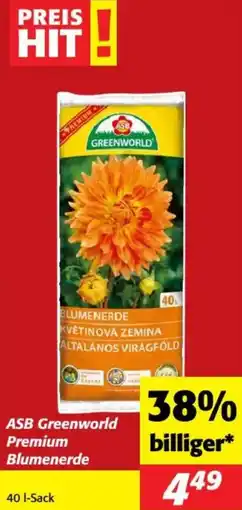 Nah&Frisch Greenworld Premium Blumenerde Angebot