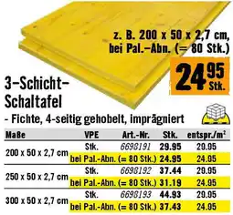 Hornbach 3-Schicht- Schaltafel Angebot