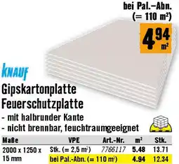 Hornbach Gipskartonplatte Feuerschutzplatte Angebot