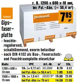 Hornbach Gips- faser- platte Angebot