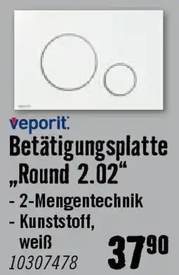 Hornbach Betätigungsplatte Round 2.02" Angebot