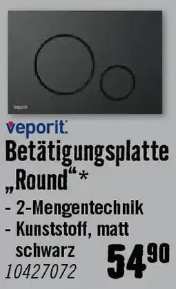 Hornbach Betätigungsplatte „Round Angebot