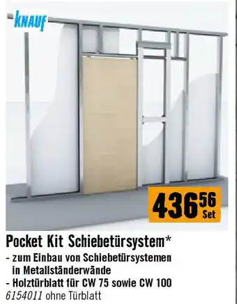 Hornbach Pocket Kit Schiebetürsystem Angebot